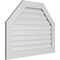Ekena Millwork Octagonal Top Surface Mount PVC Gable Vent: Functional, w/ 3-1/2"W x 1"P Standard Frame, 40"W x 30"H GVPOT40X3001SF - alternate 3